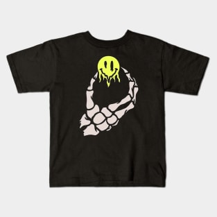 Emoji Skull Hand Kids T-Shirt